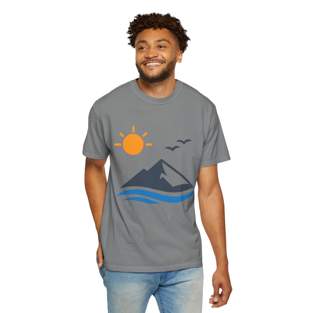 Mountain Sunrise T-Shirt — Scenic Outdoor Graphic Tee