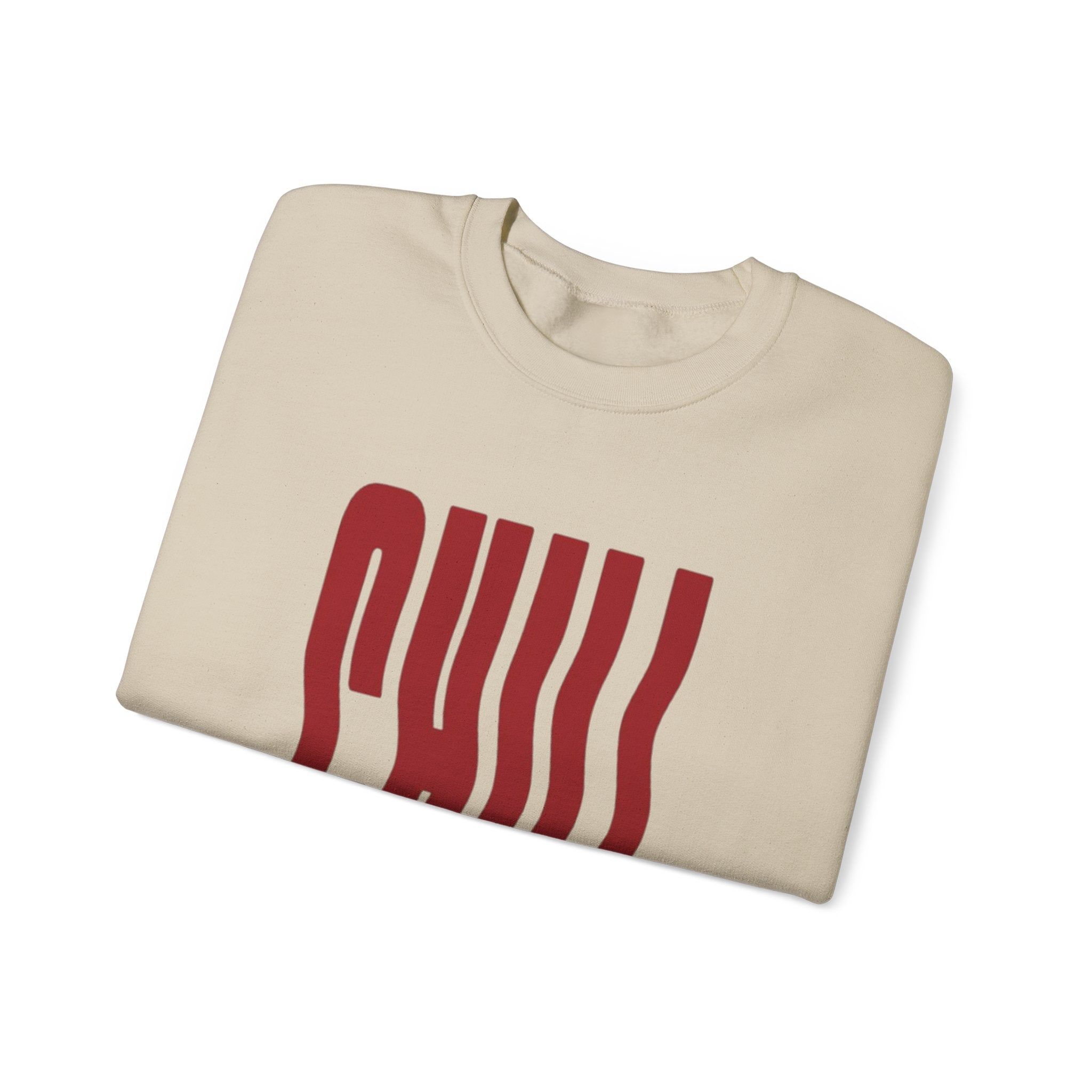 Chill Distorted Text Crewneck Sweatshirt