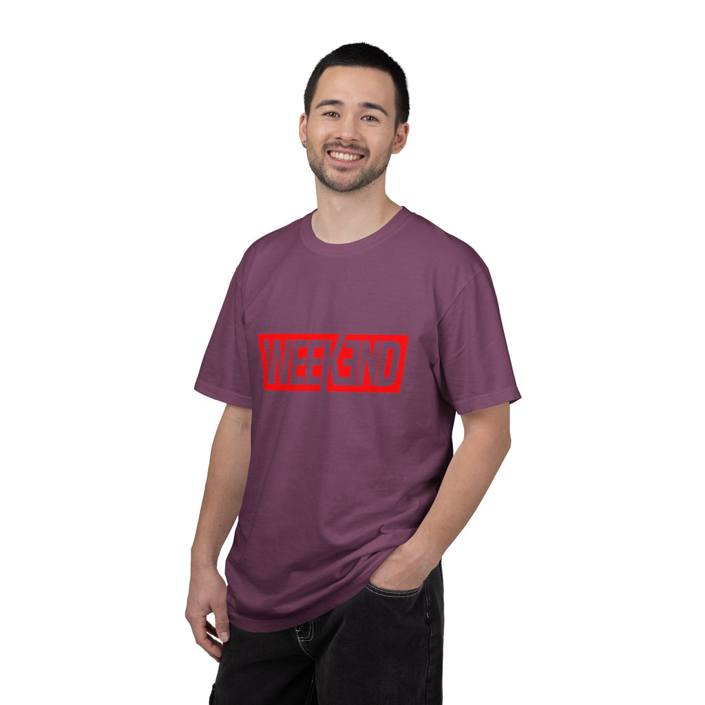 Weekend Box Logo T-Shirt — Retro Red Graphic Tee
