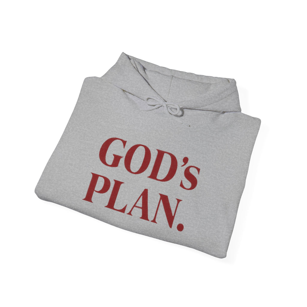 God's Plan Hoodie — Faith-Inspired White Pullover
