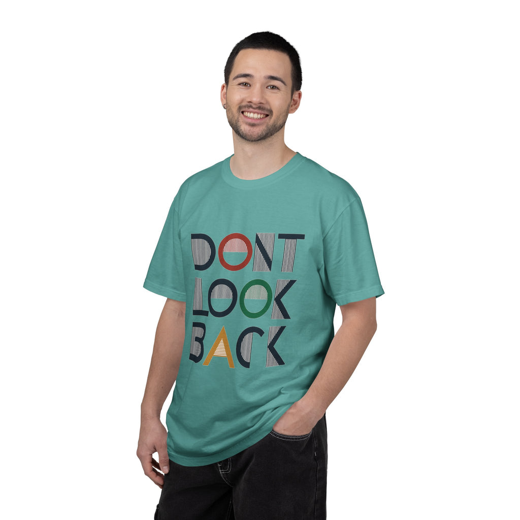 Don't Look Back T-Shirt — Retro Motivational Graphic Tee