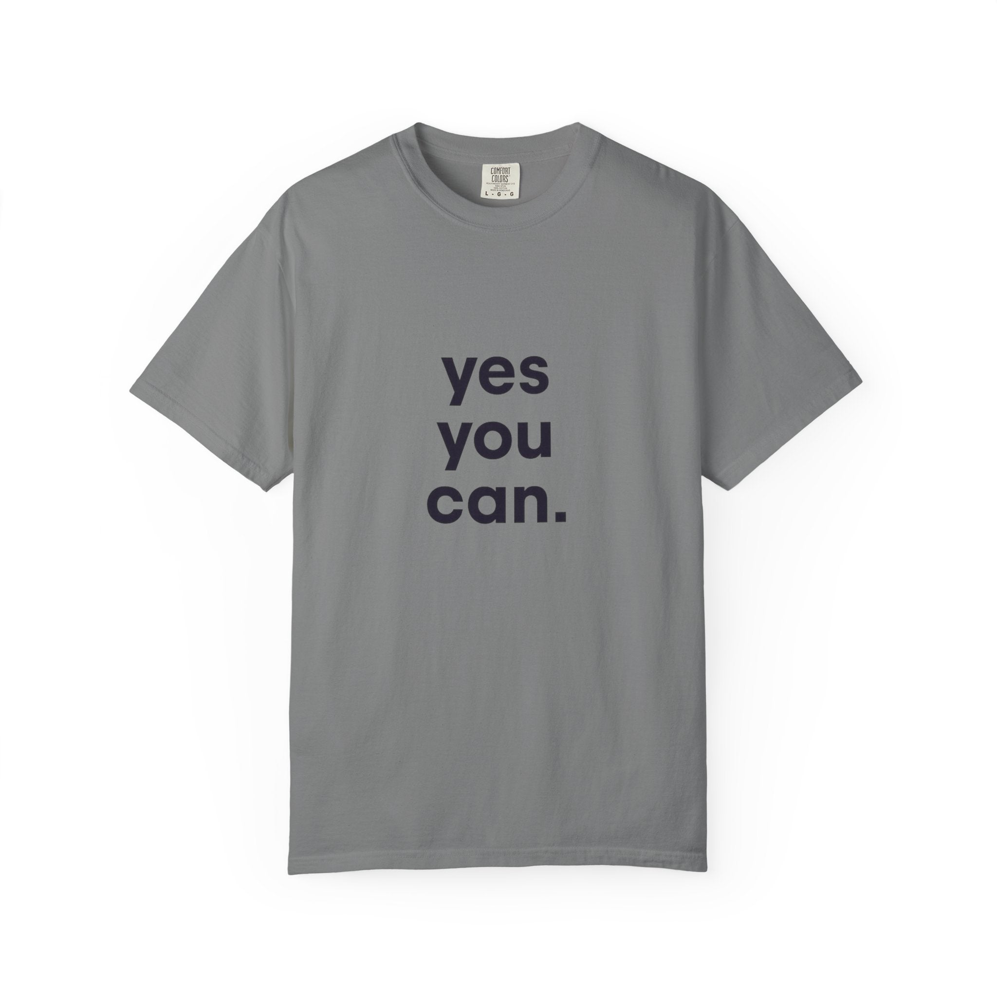 Yes You Can T-Shirt — Minimal Motivational Tee