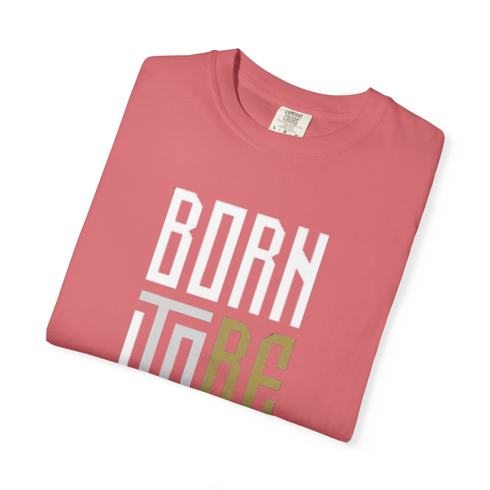 T-Shirt — "Born To Be Untile" Bold Vertical Typography Tee