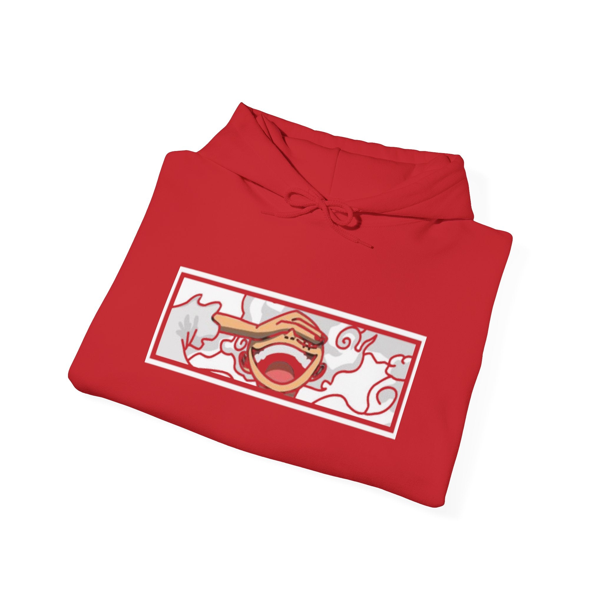 Laughing Mouth Graphic Hoodie — Anime Smile Streetwear Hoodie
