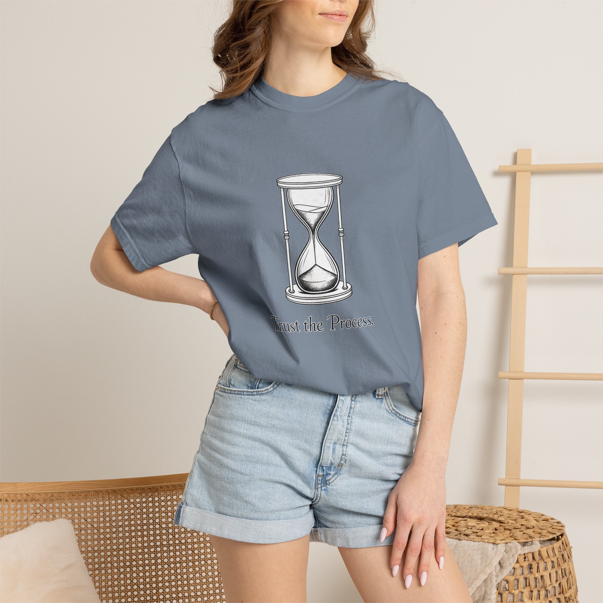 Trust the Process T-Shirt — Hourglass Graphic Inspirational Tee