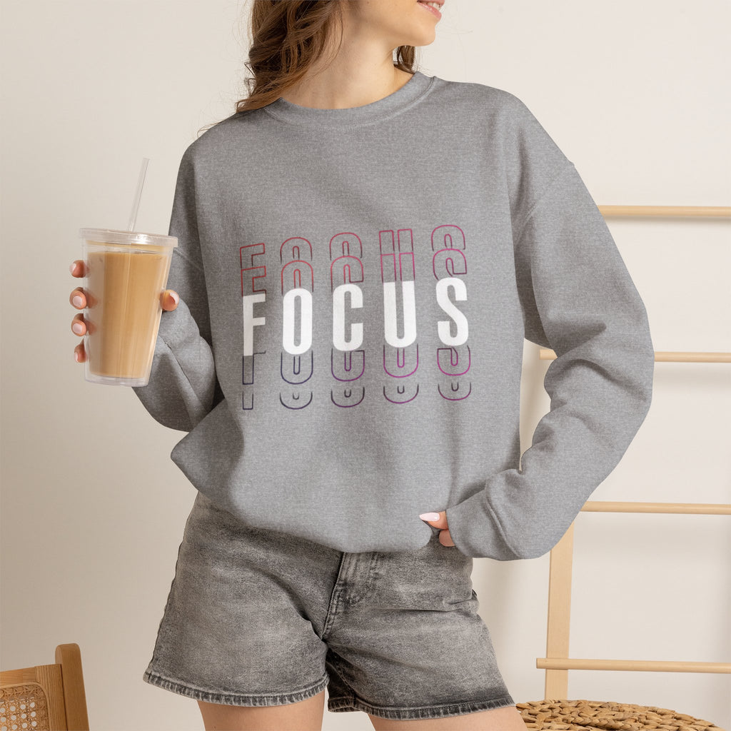 Focus Crewneck Sweatshirt — Motivational Casual Pullover