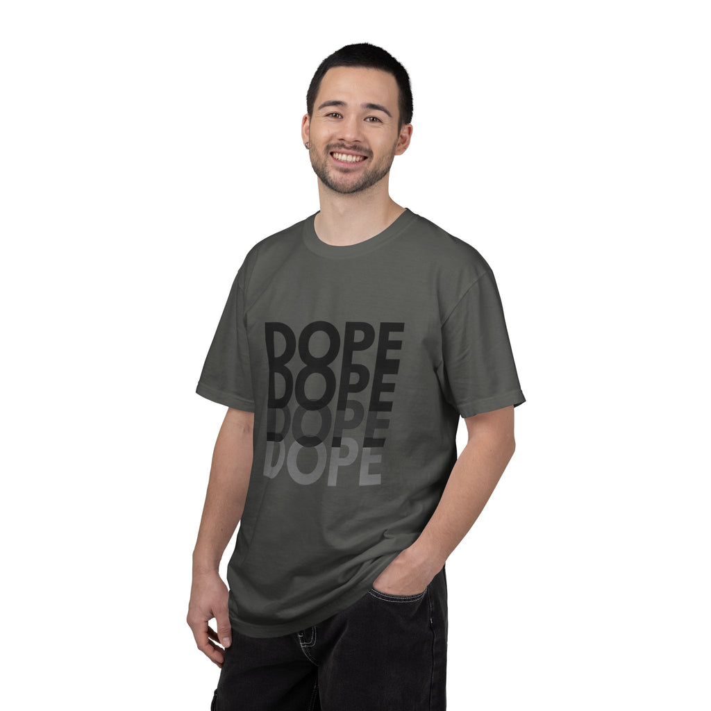 Dope Repeat Graphic T-Shirt — Retro Stacked Typography Tee