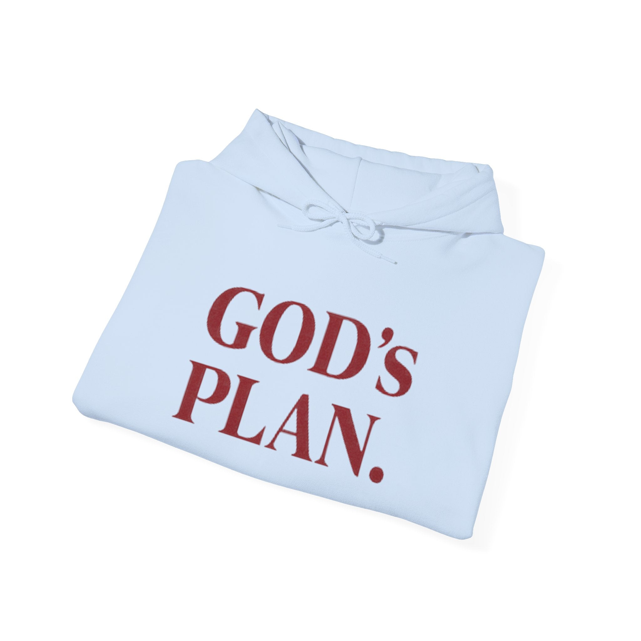 God's Plan Hoodie — Faith-Inspired White Pullover