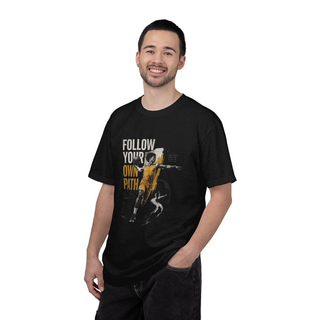 Follow Your Own Path T-Shirt — Inspirational Soccer Player Graphic Tee
