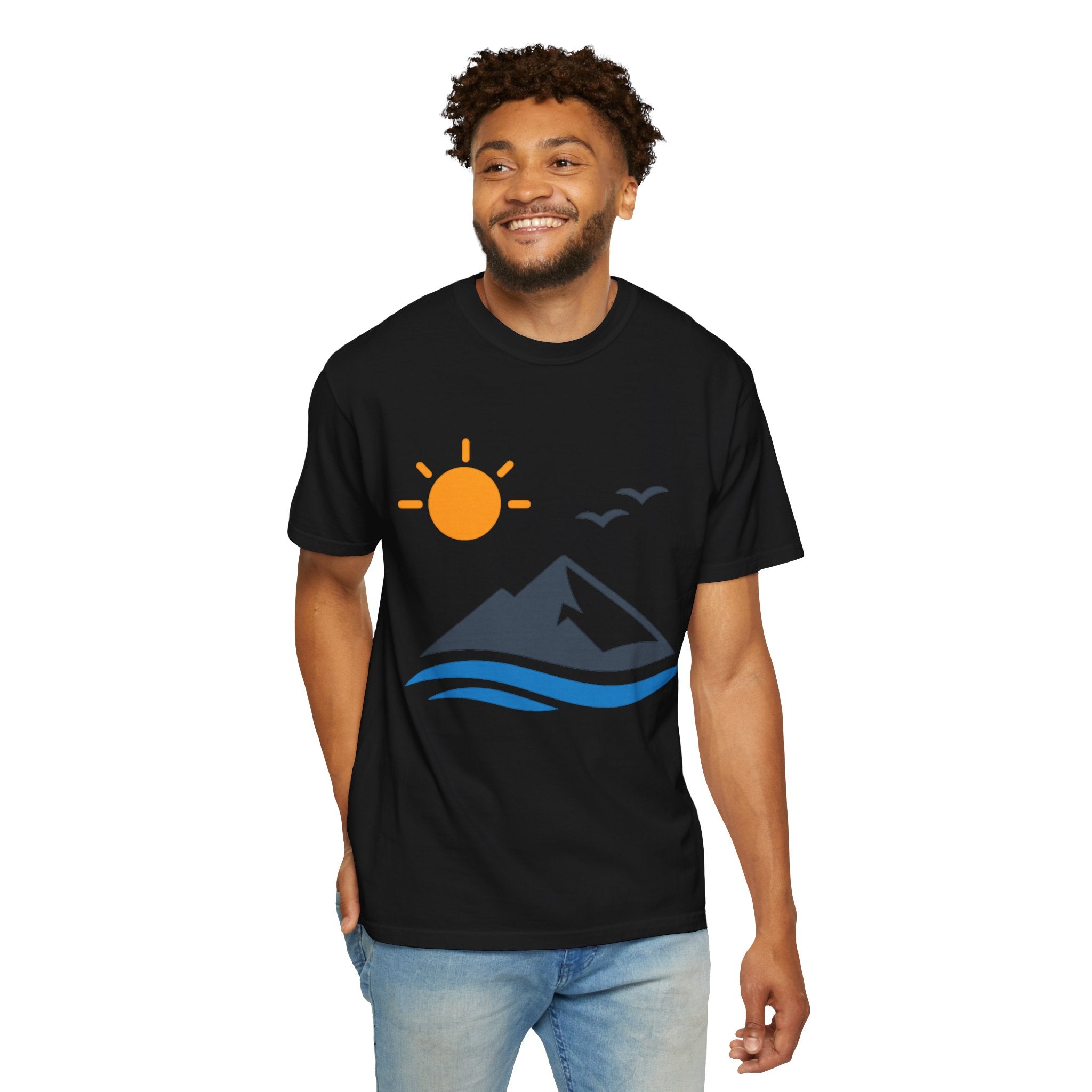 Mountain Sunrise T-Shirt — Scenic Outdoor Graphic Tee