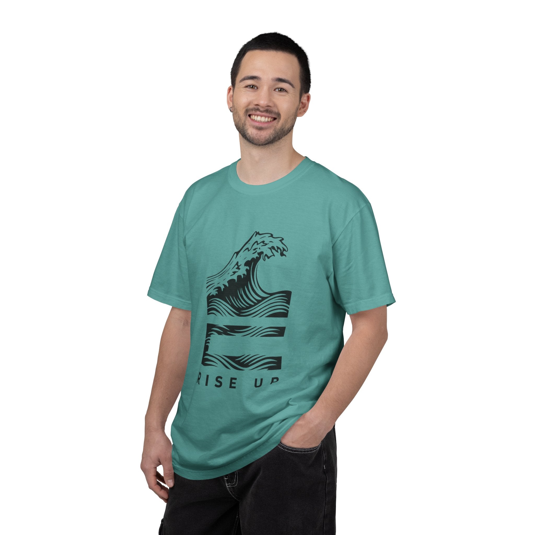 Rise Up Wave T-Shirt — Graphic Ocean Wave Tee