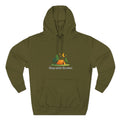 Camping Hoodie — "Sleep Under the Stars" Tent & Moon Graphic