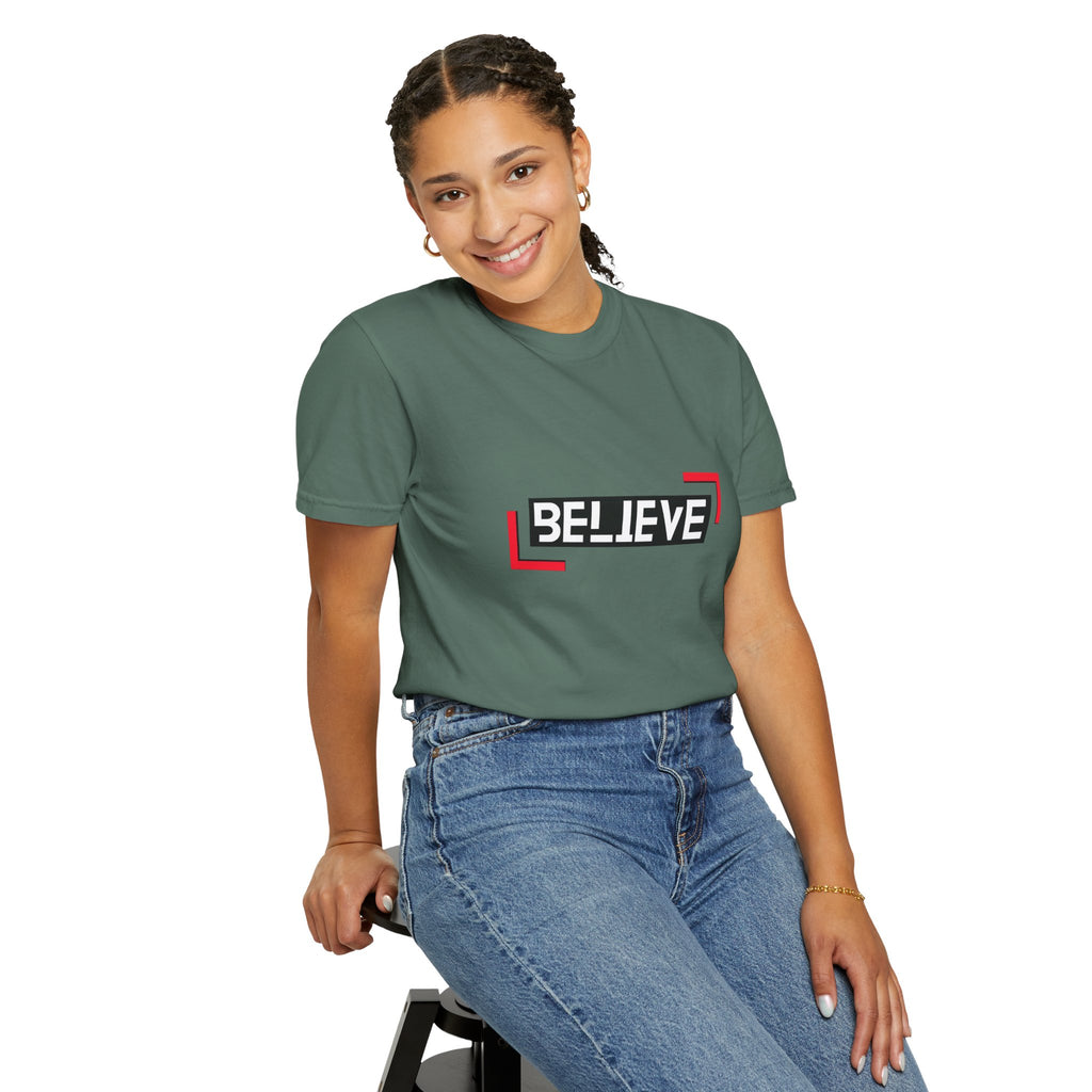 Believe Graphic T-Shirt — Bold Motivational Tee