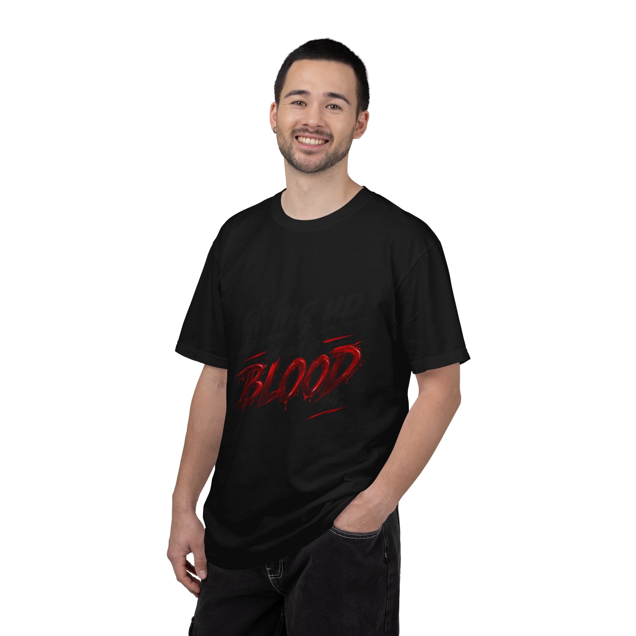 Giving Up in Not in Blood T‑Shirt — Motivational Graphic Tee