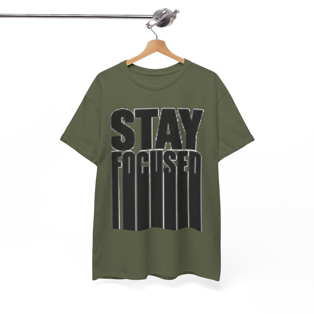 Stay Focused Tee — Motivational Graphic T‑Shirt