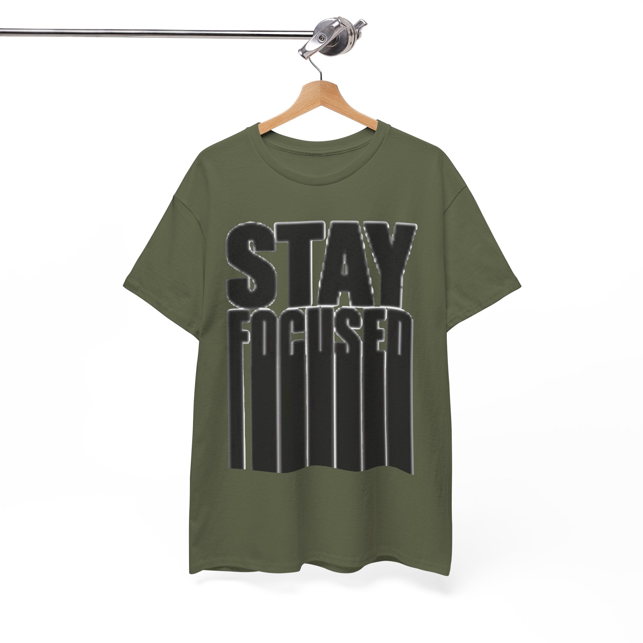 Stay Focused Tee — Motivational Graphic T‑Shirt