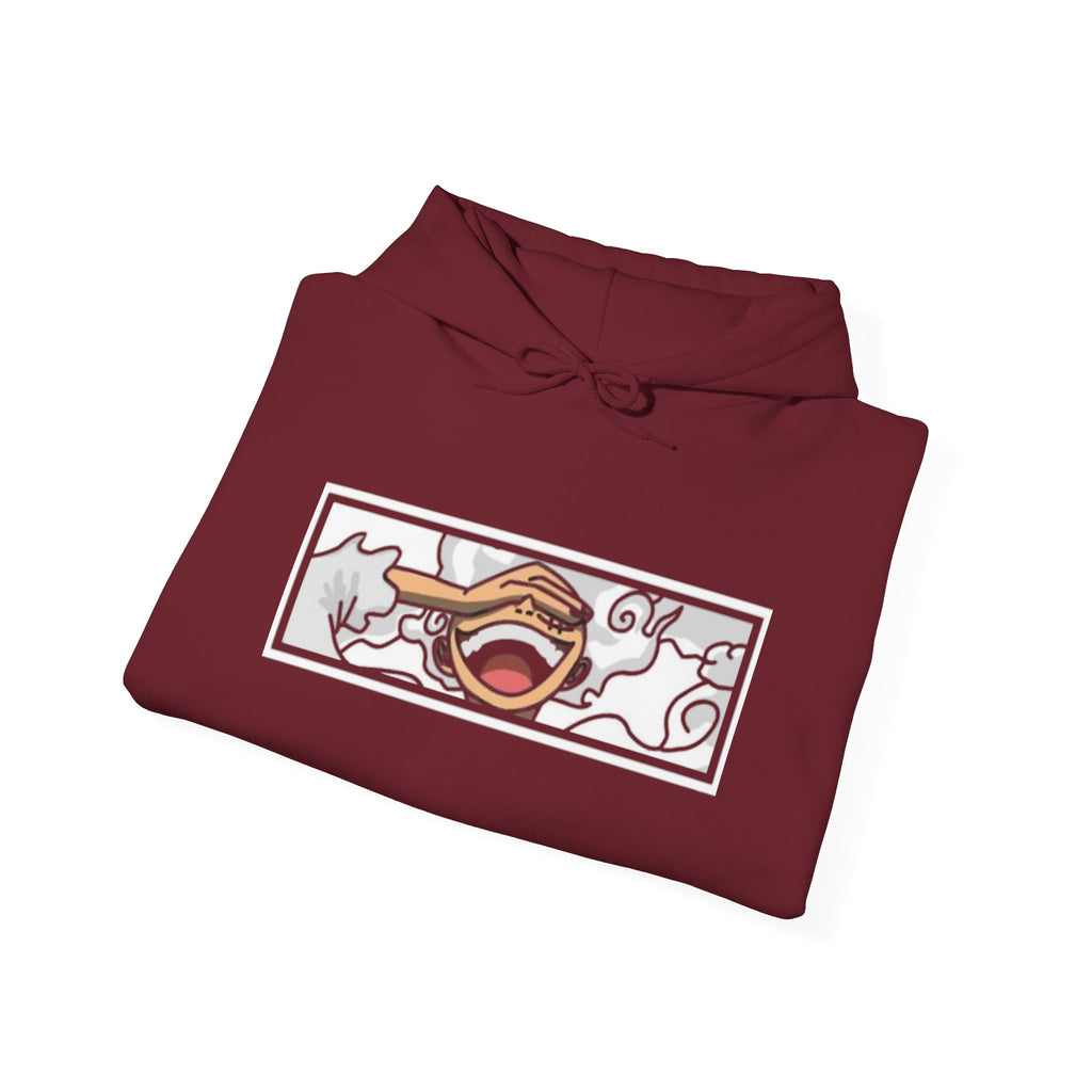Laughing Mouth Graphic Hoodie — Anime Smile Streetwear Hoodie