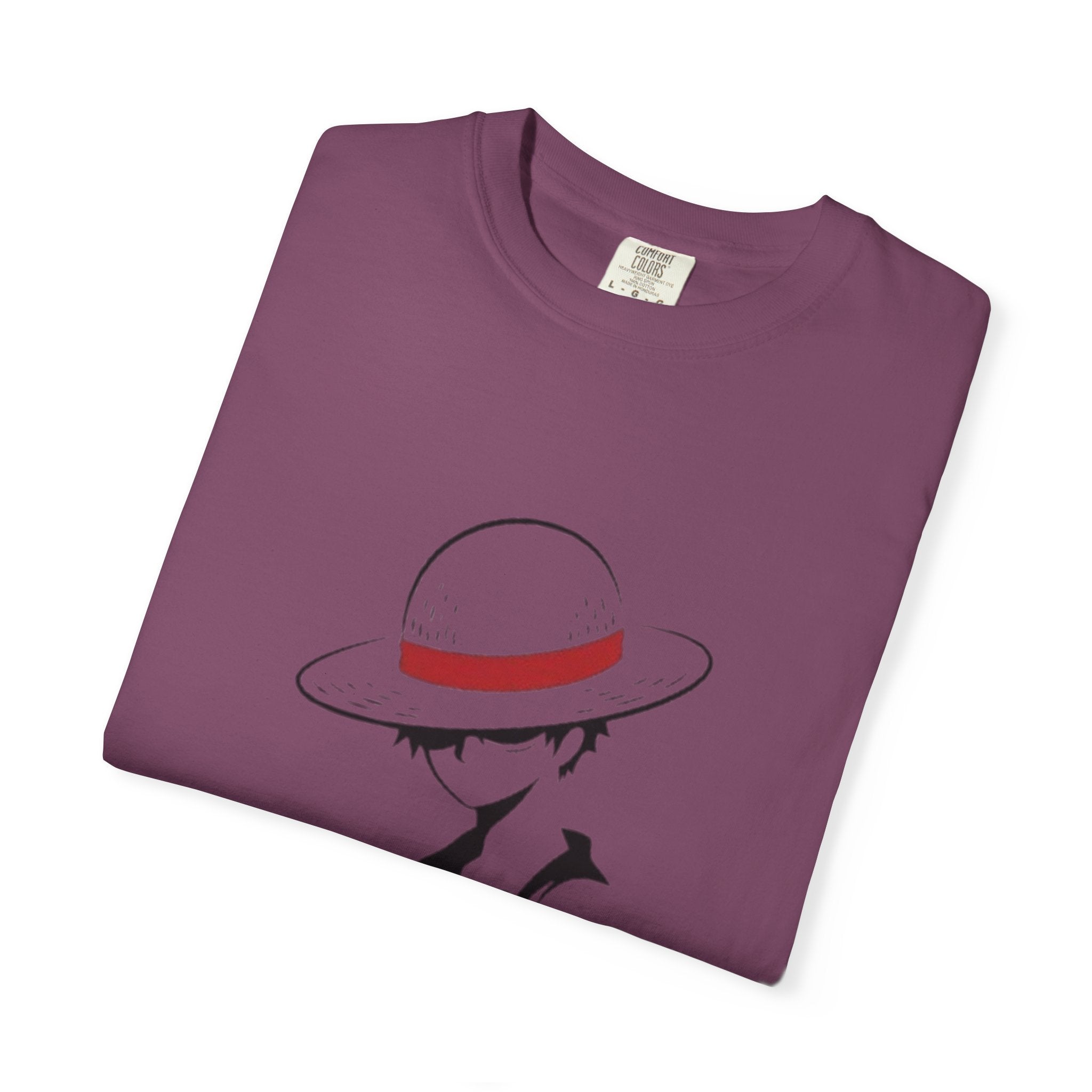 Minimal Straw Hat Silhouette T-Shirt