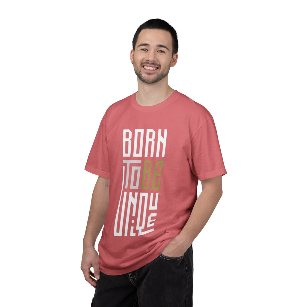 T-Shirt — "Born To Be Untile" Bold Vertical Typography Tee