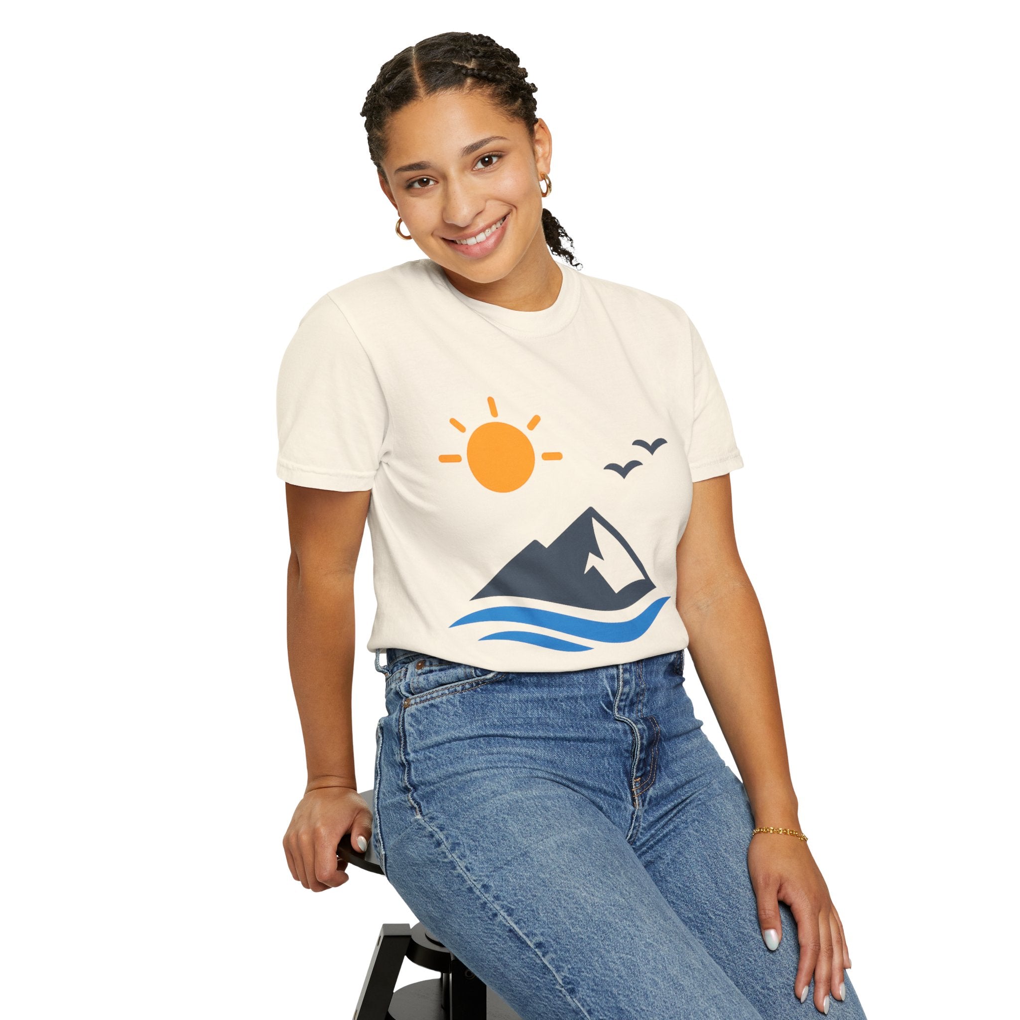 Mountain Sunrise T-Shirt — Scenic Outdoor Graphic Tee