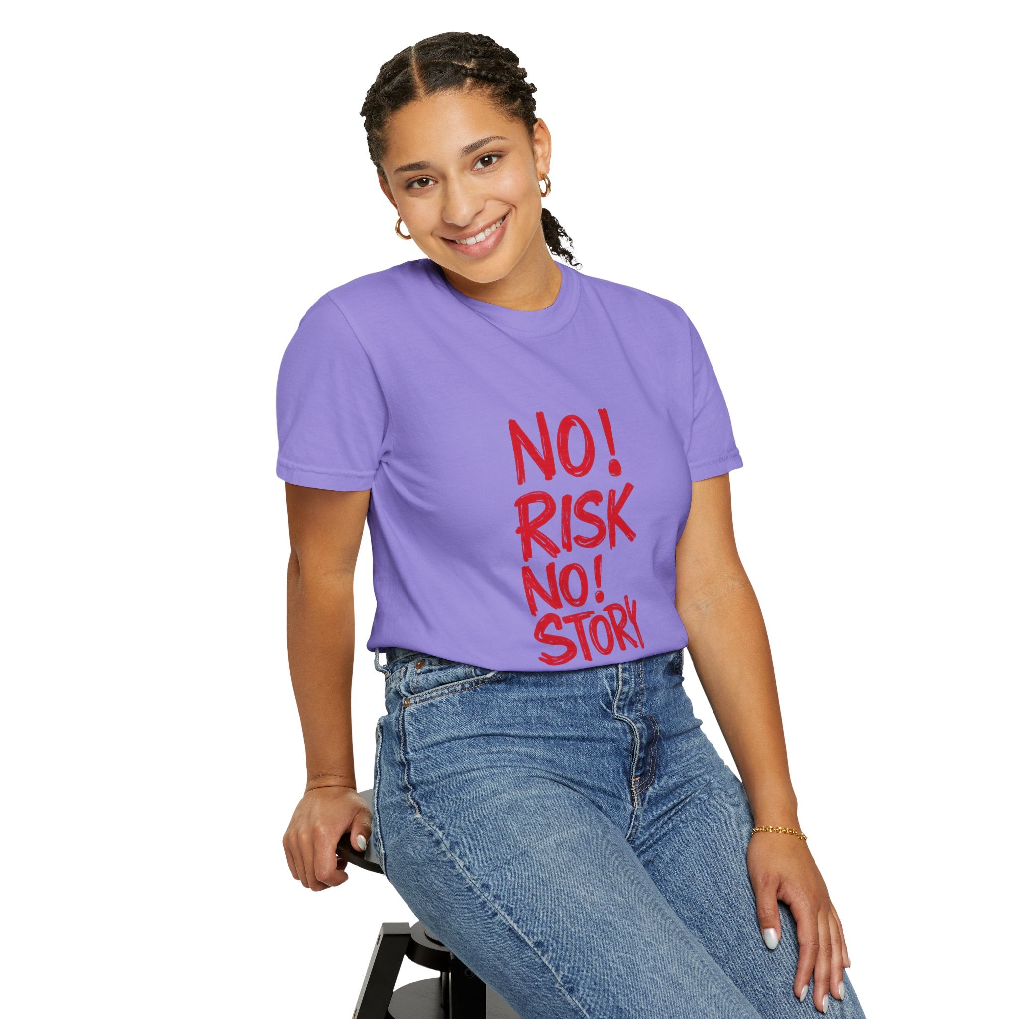 No Risk No Story T-Shirt — Motivational Graphic Tee