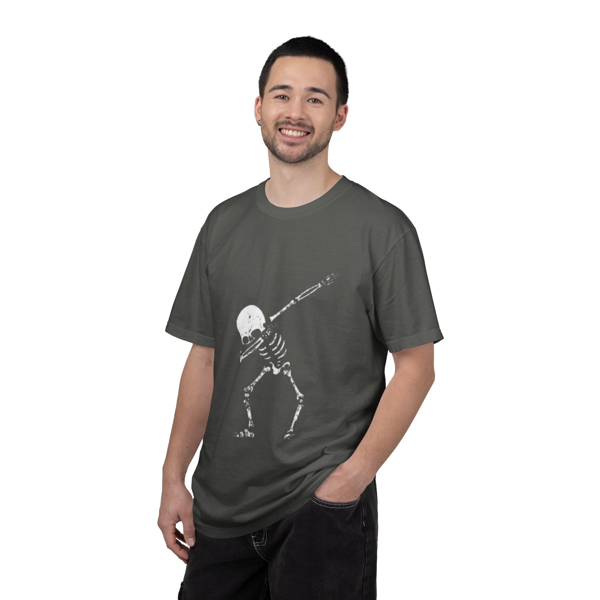 Dabbing Skeleton T‑Shirt — Funny Halloween Graphic Tee