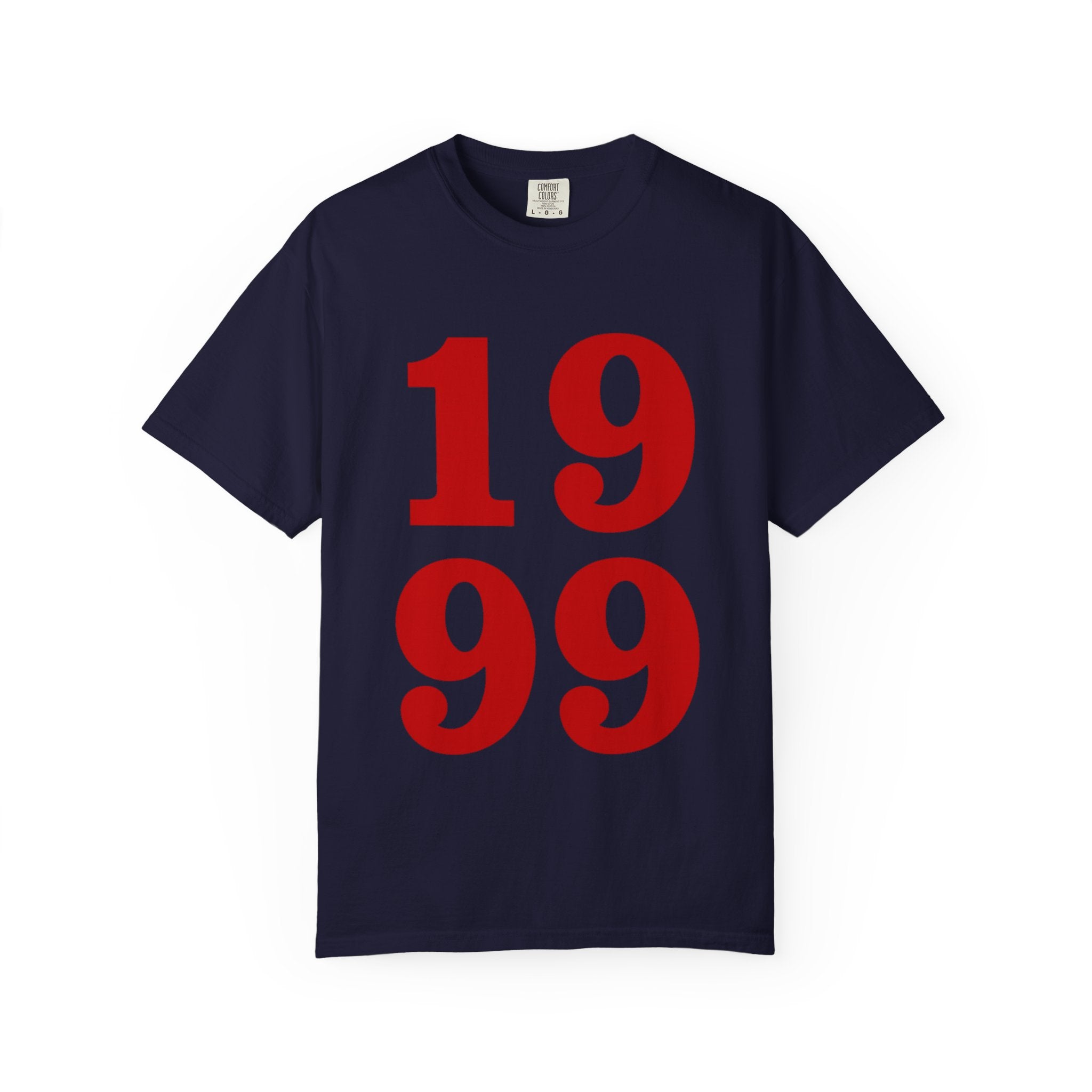 1999 Retro Number T-Shirt — Vintage Birth Year Tee