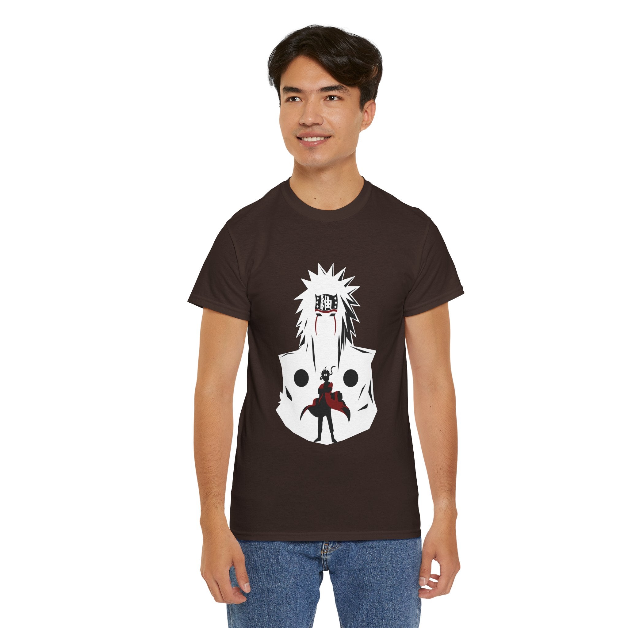 Anime Shadow Warrior T-Shirt — Silhouette Battle Graphic Tee