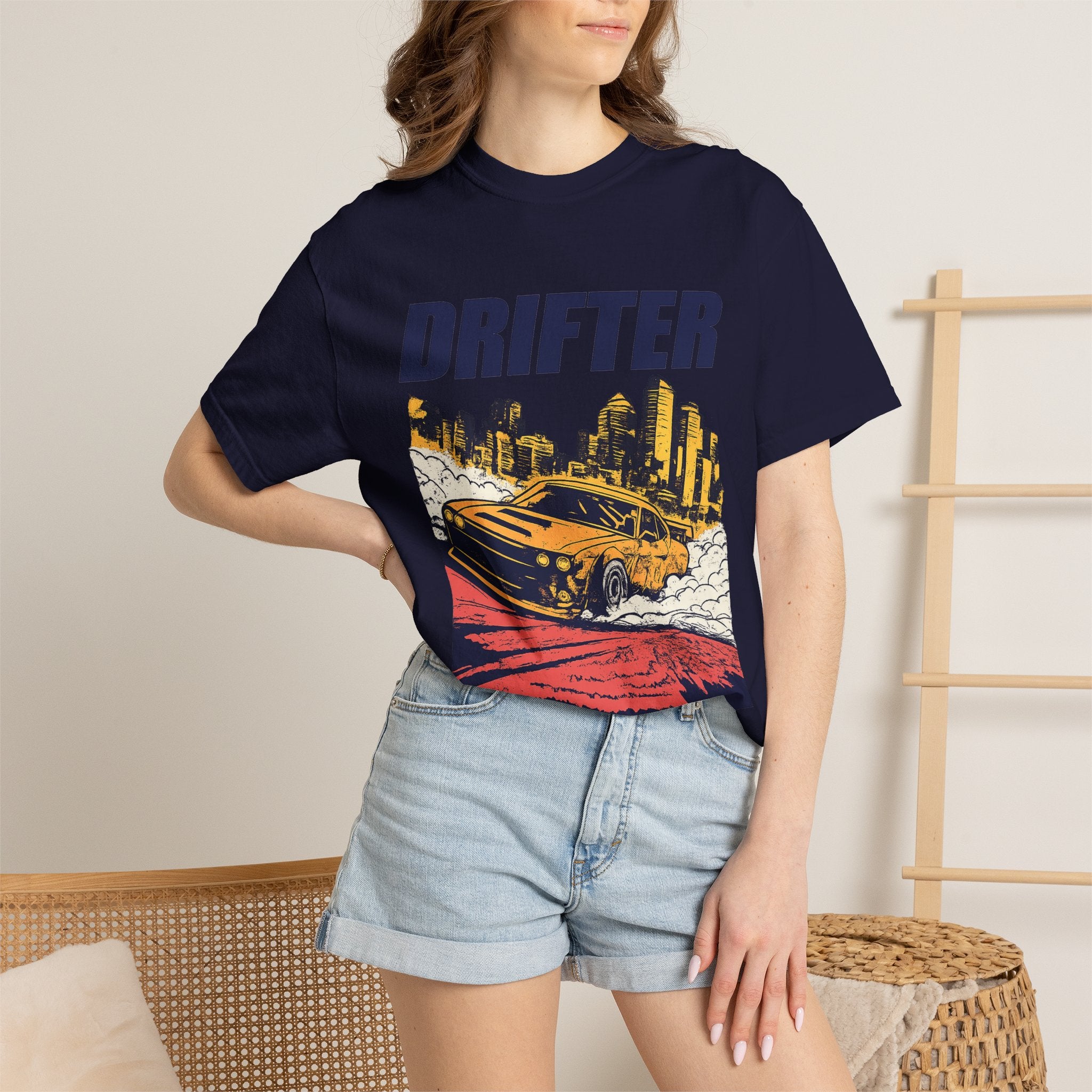 Drifter Street Racing T-Shirt — Retro Drift Car Graphic Tee