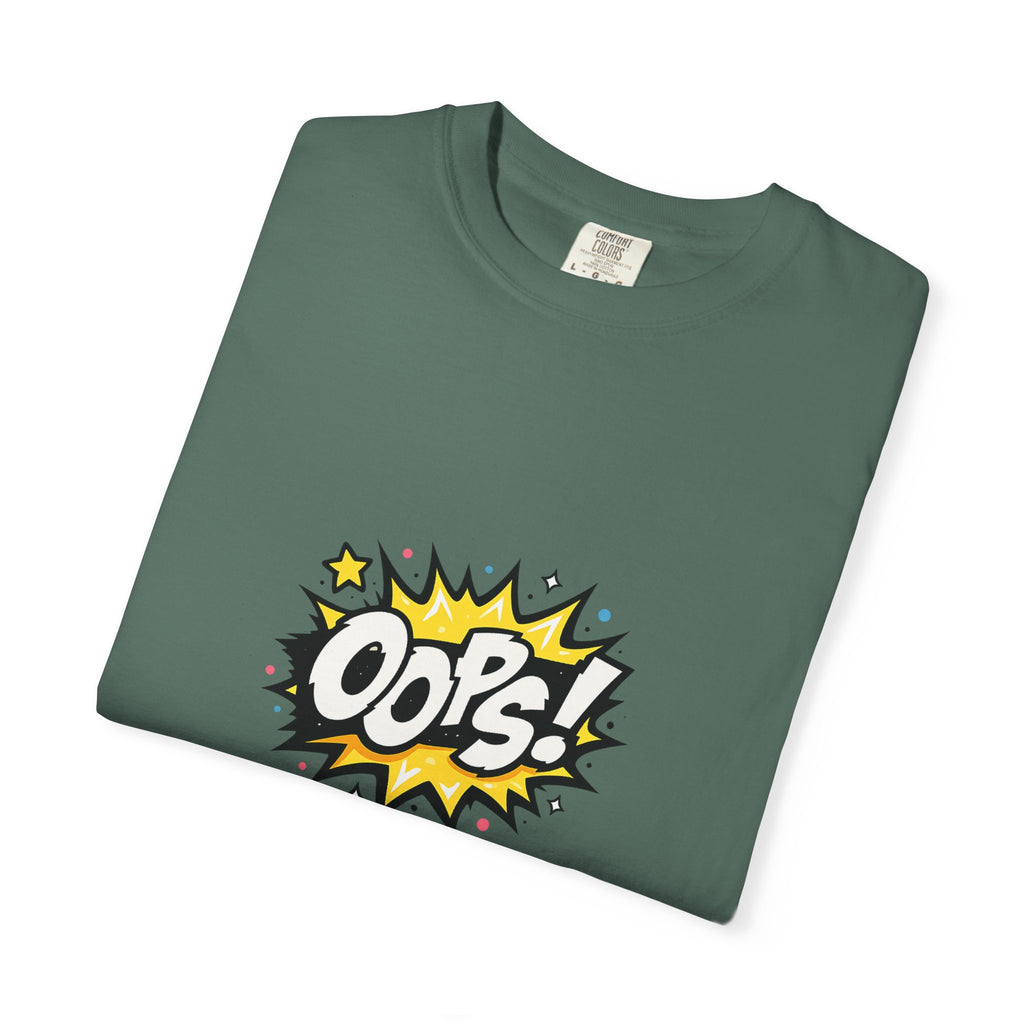 Oops! Comic Graphic T-Shirt — Retro Pop Art Tee