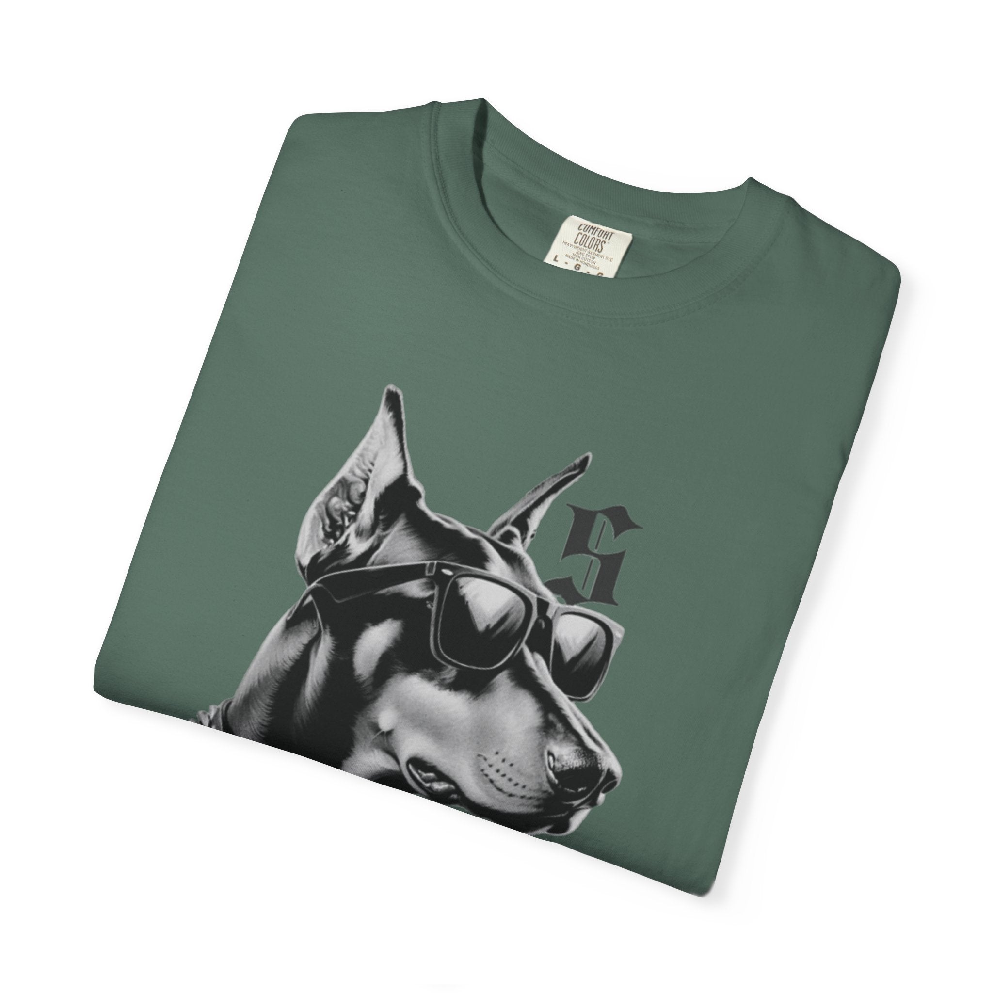 Doberman Sunglasses Graphic T-Shirt — "Snooper" Streetwear Tee