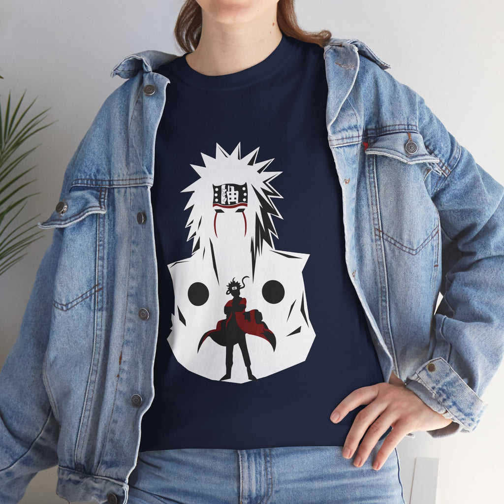 Anime Shadow Warrior T-Shirt — Silhouette Battle Graphic Tee