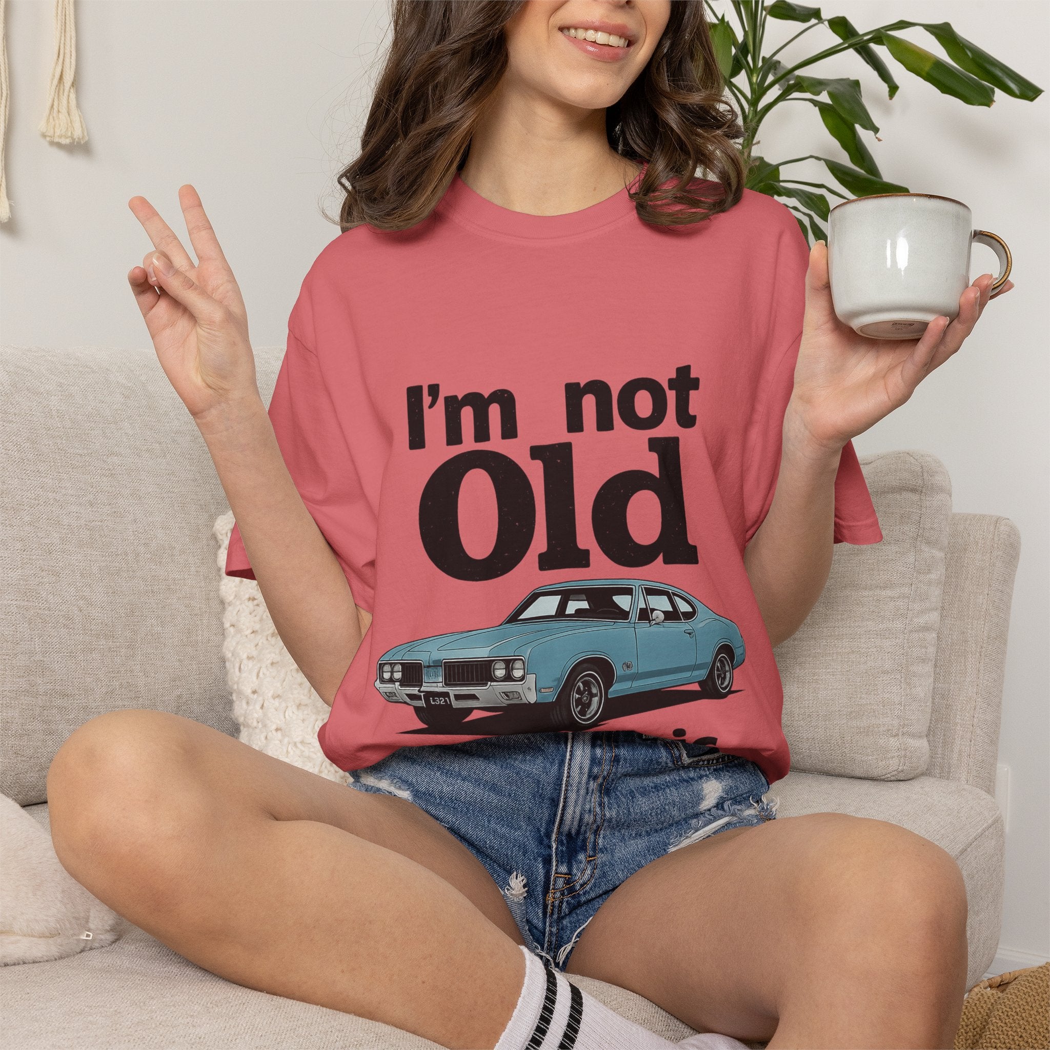 Classic Car T-Shirt — "I'm Not Old I'm Classic" Vintage Auto Tee