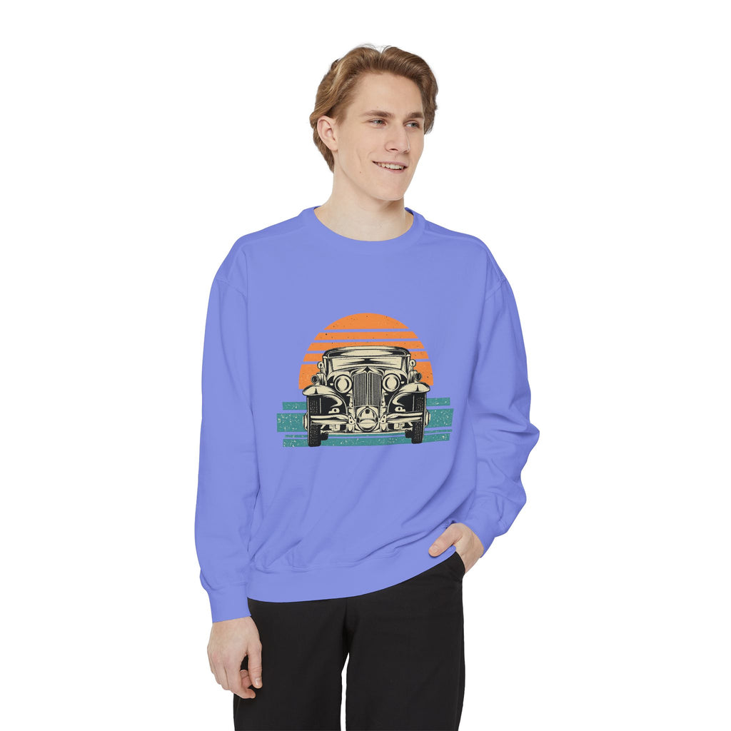 Vintage Car Sunset Sweatshirt