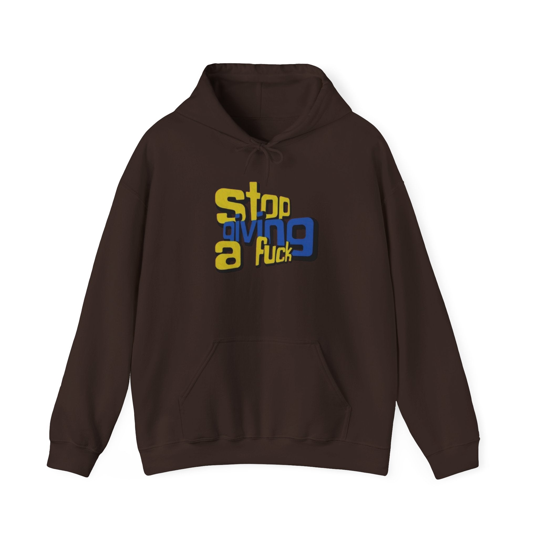 Hoodie — "Stop Giving a F*ck" Bold Retro Graphic Hoodie