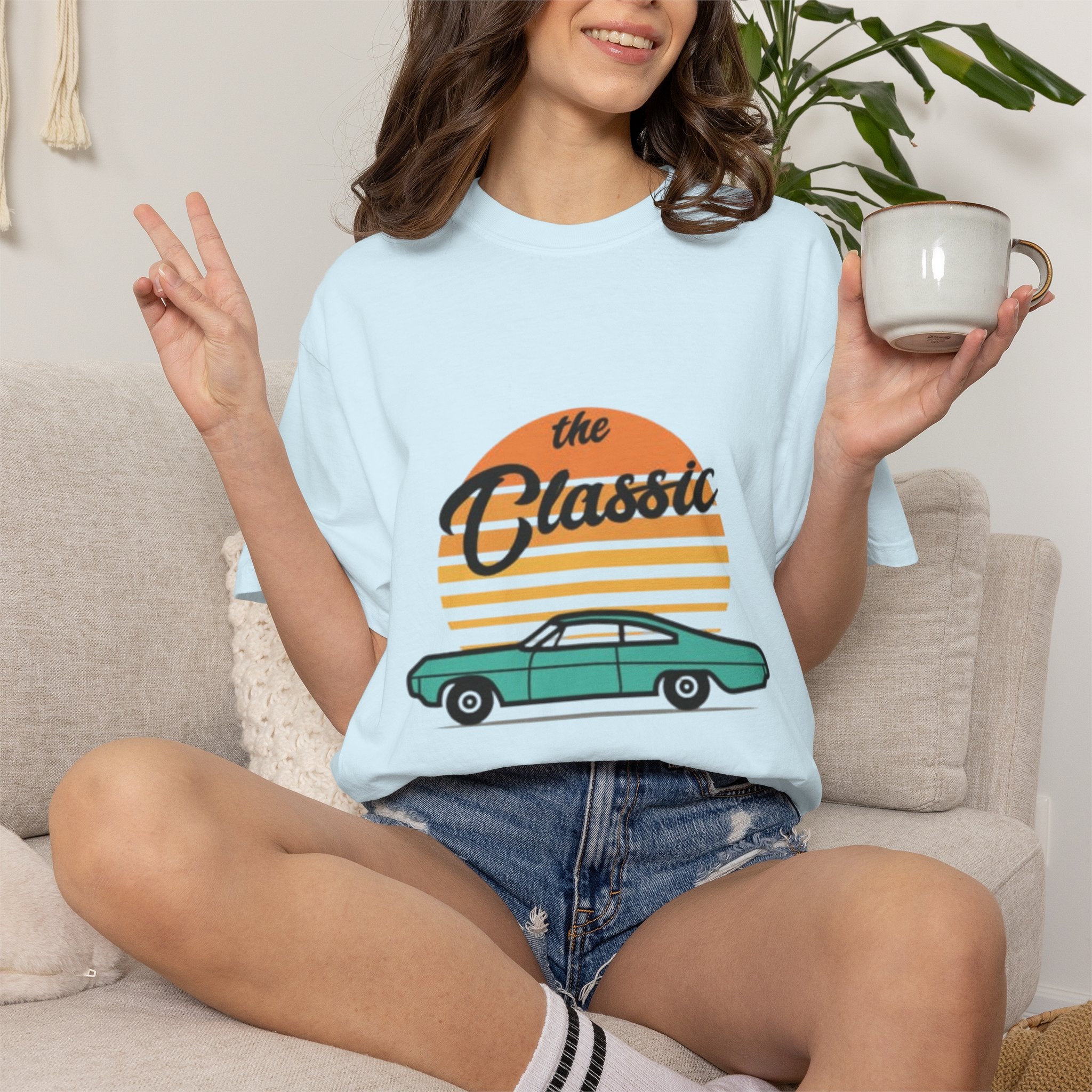 Classic Car Tee — 'The Classic' Vintage Sunset Retro T-Shirt