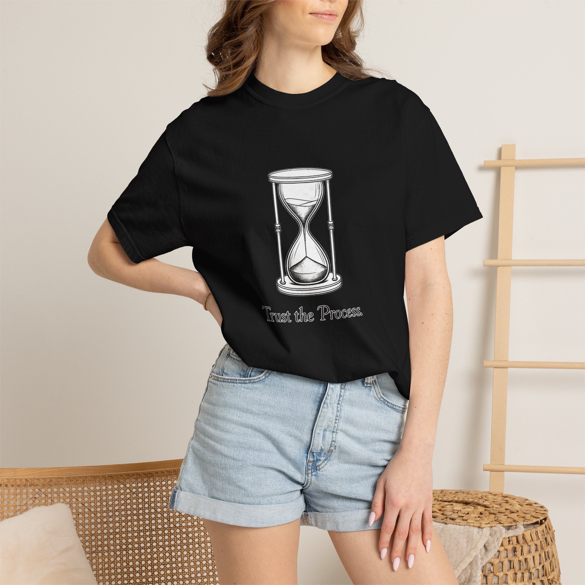 Trust the Process T-Shirt — Hourglass Graphic Inspirational Tee