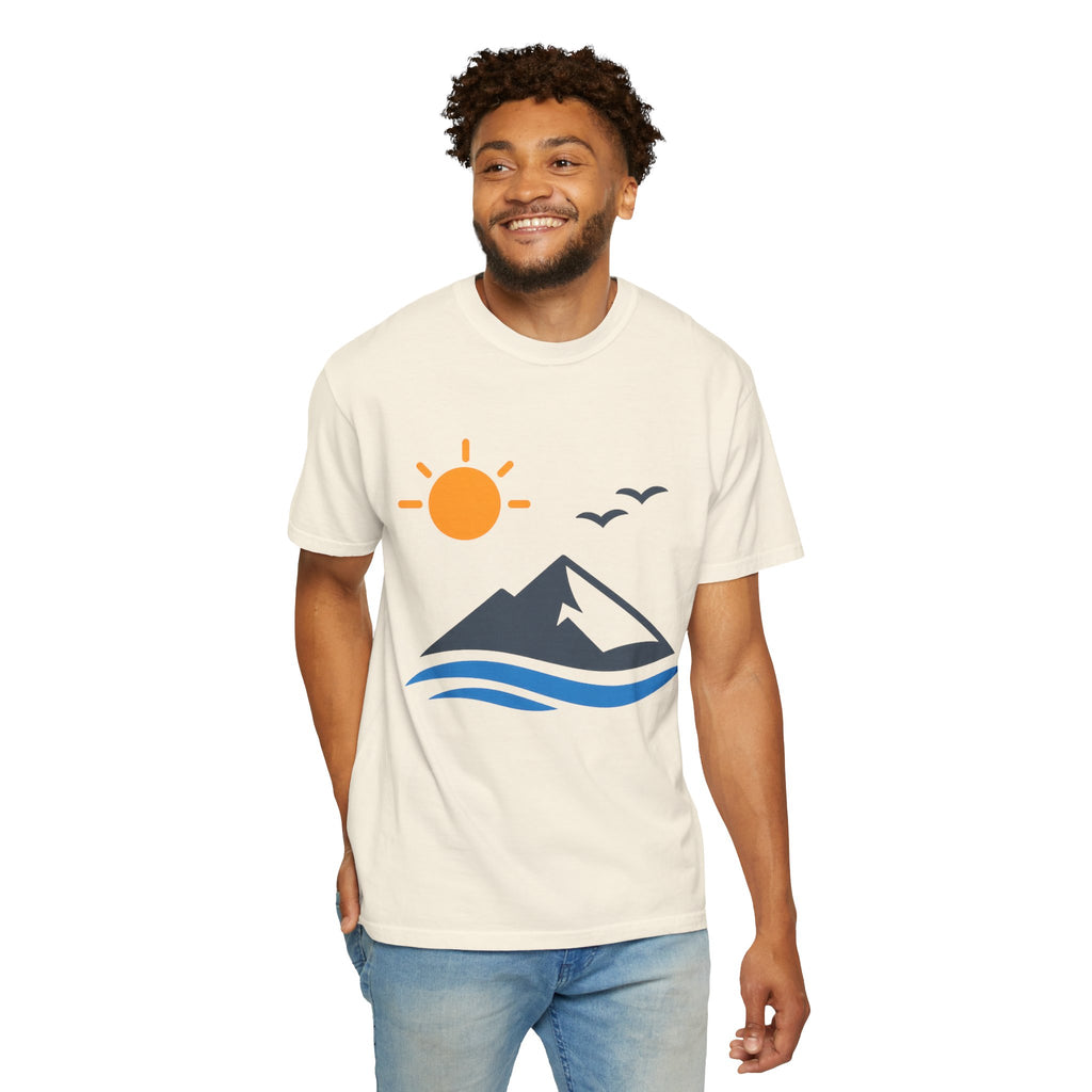 Mountain Sunrise T-Shirt — Scenic Outdoor Graphic Tee