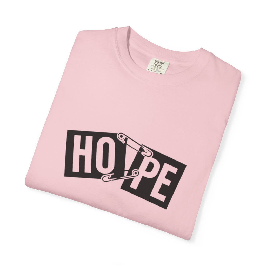 Hope Safety Pin T-Shirt — Graphic 'HOPE' Design