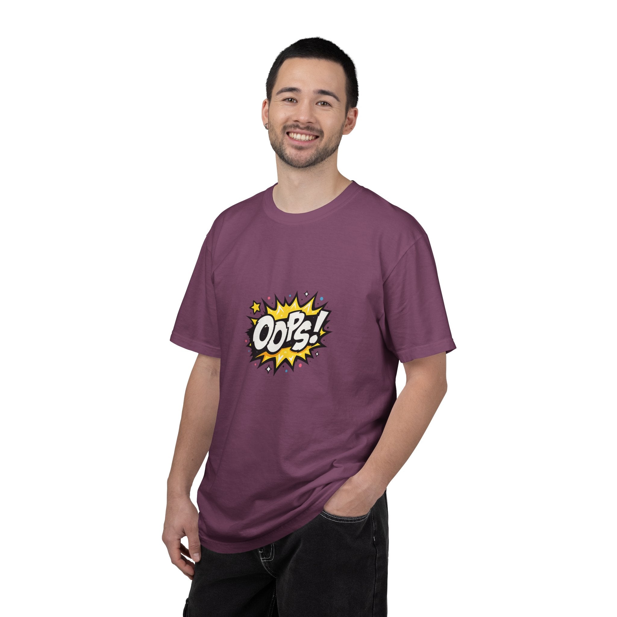 Oops! Comic Graphic T-Shirt — Retro Pop Art Tee