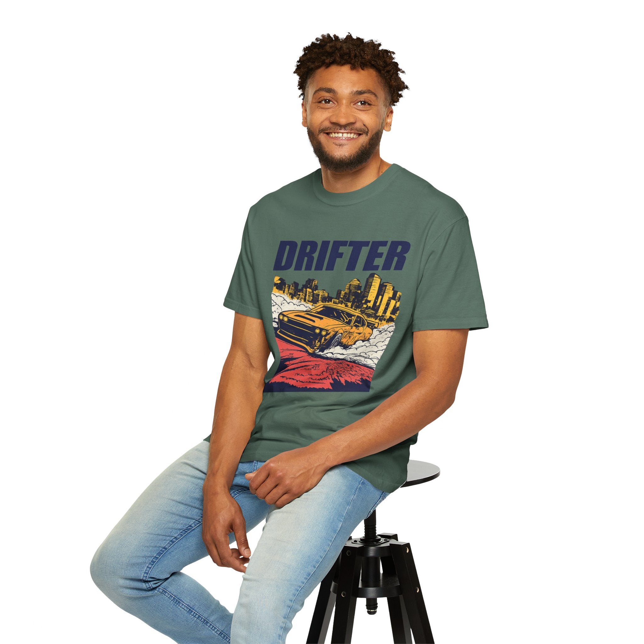 Drifter Street Racing T-Shirt — Retro Drift Car Graphic Tee