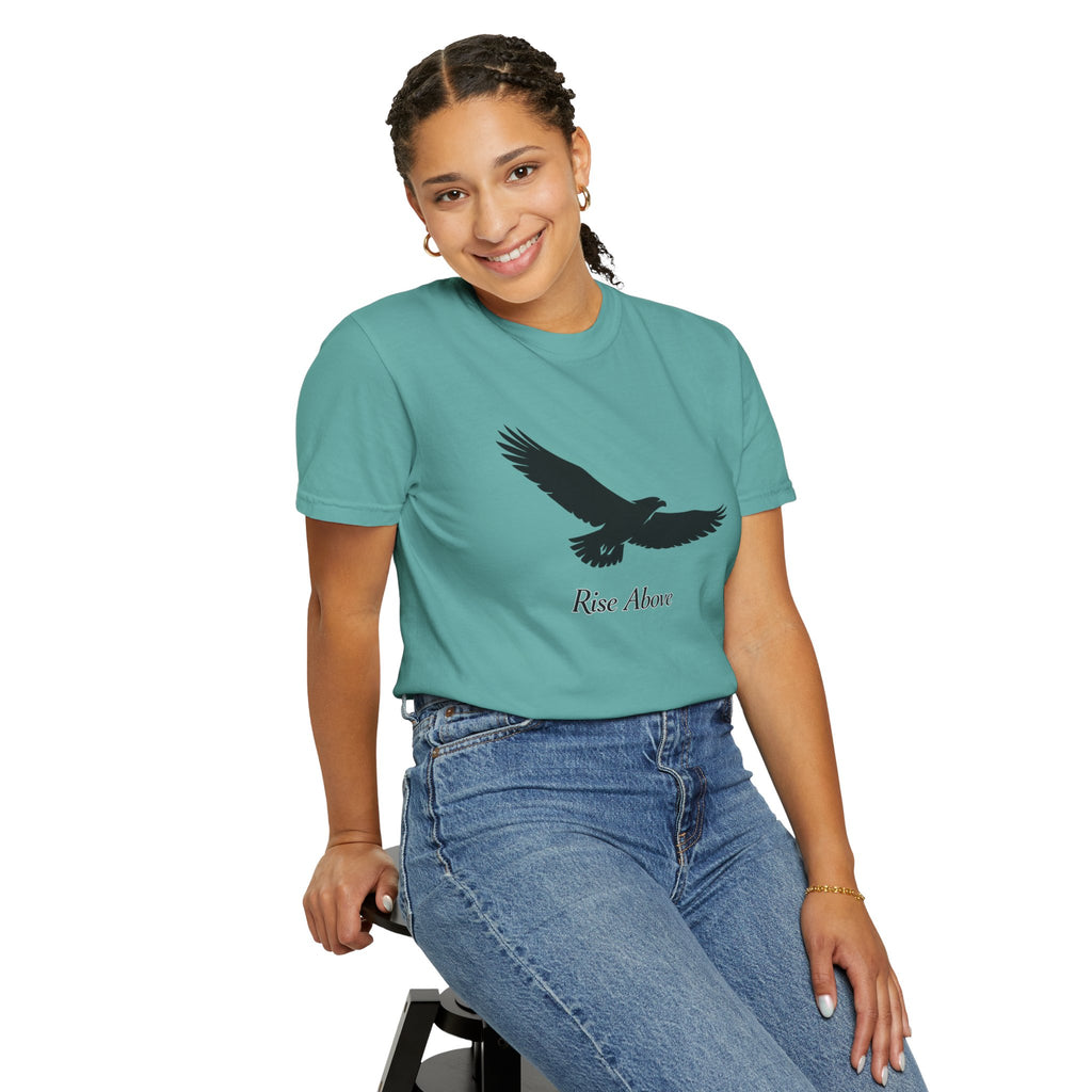 Rise Above Eagle T-Shirt — Inspirational Eagle Graphic Tee