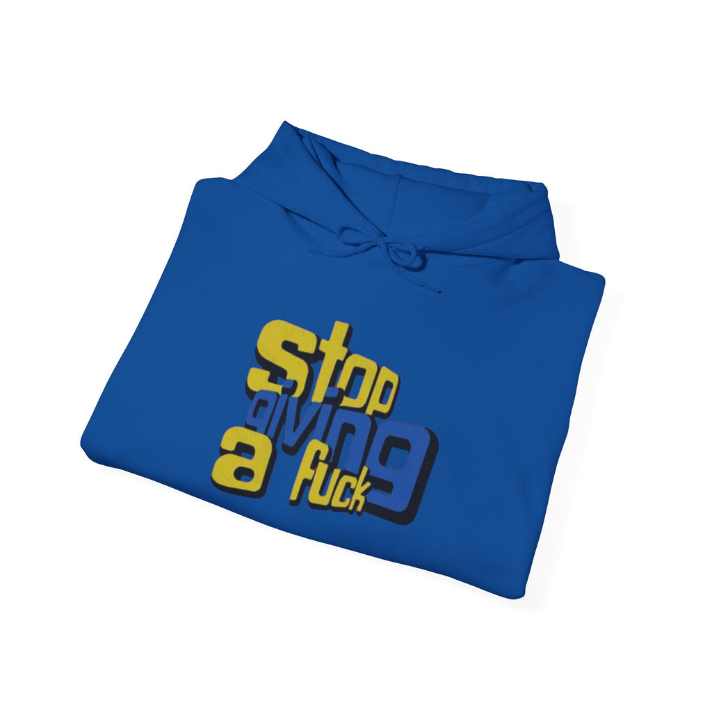 Hoodie — "Stop Giving a F*ck" Bold Retro Graphic Hoodie