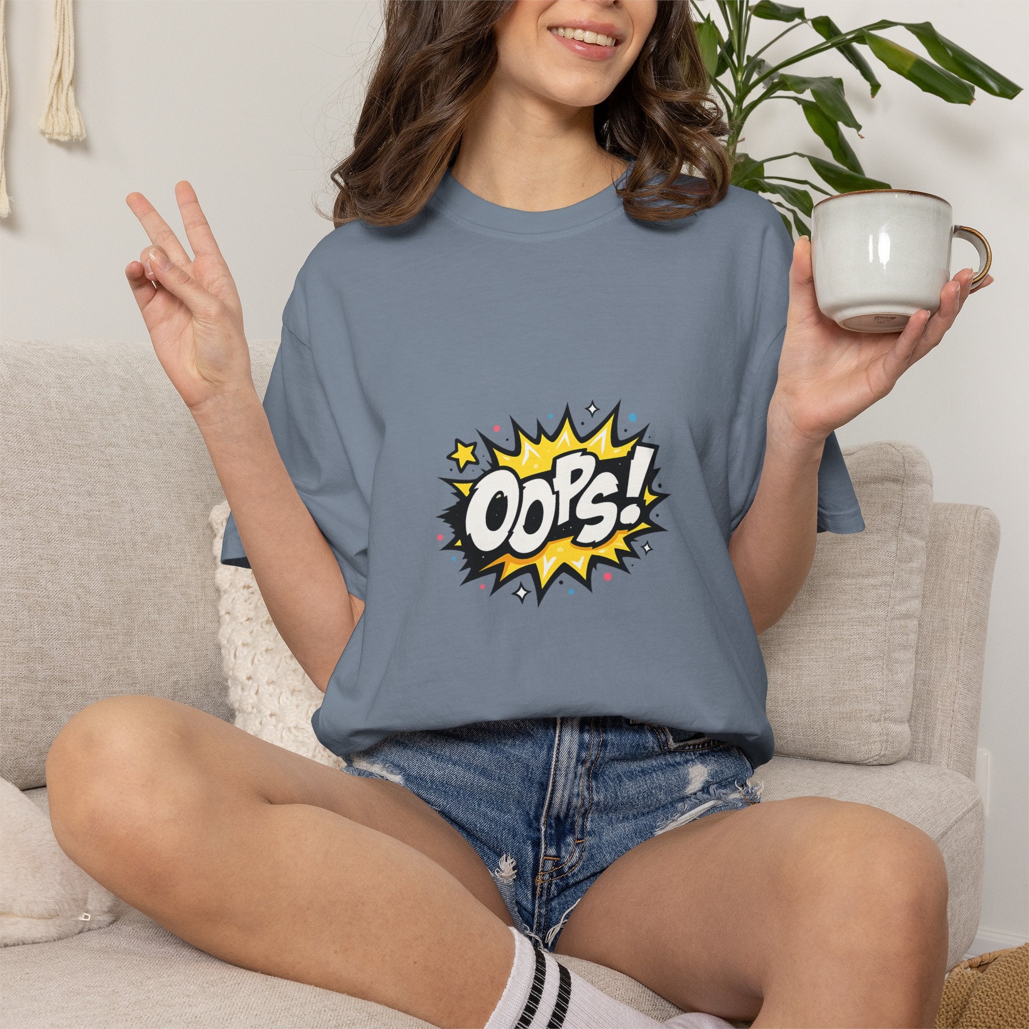 Oops! Comic Graphic T-Shirt — Retro Pop Art Tee