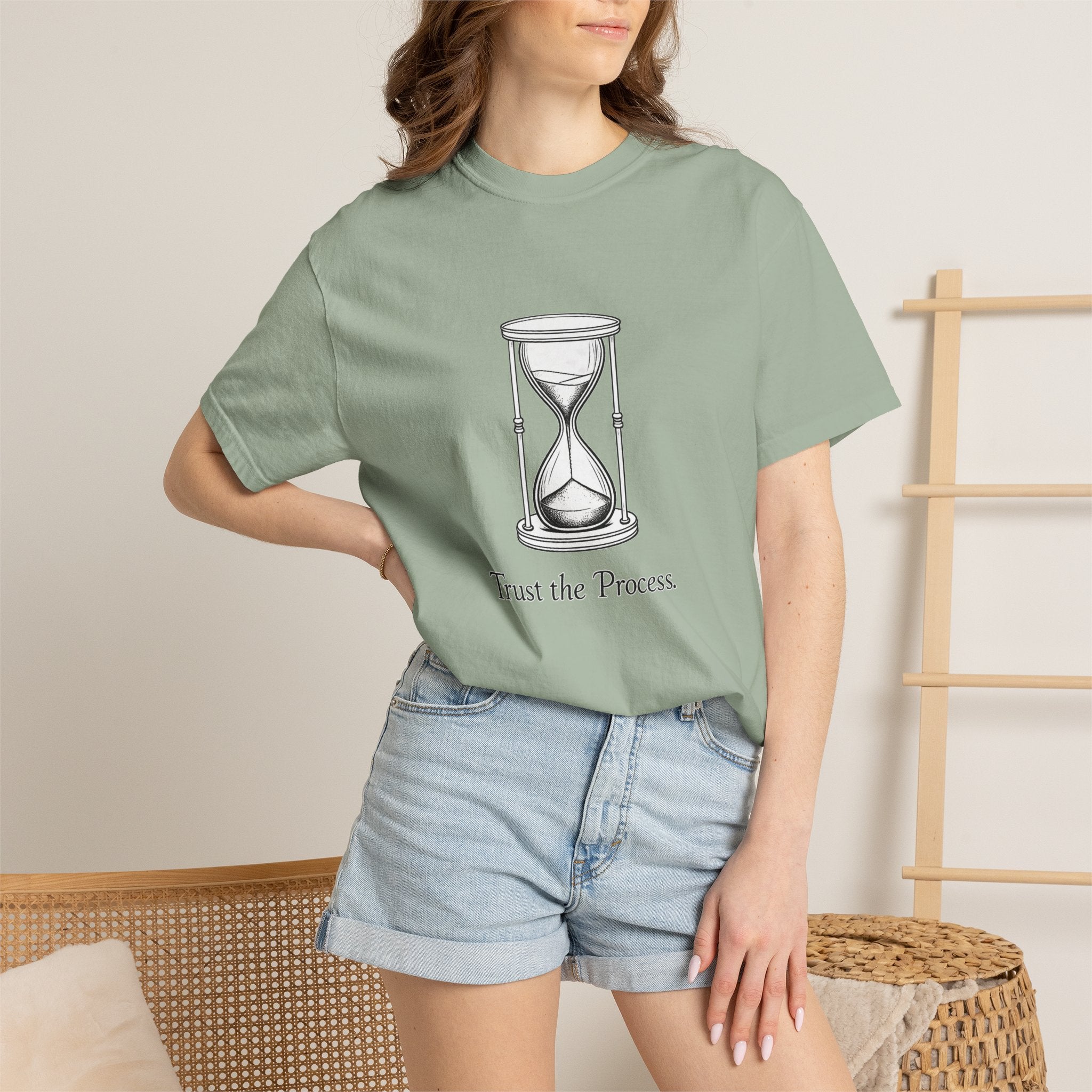 Trust the Process T-Shirt — Hourglass Graphic Inspirational Tee