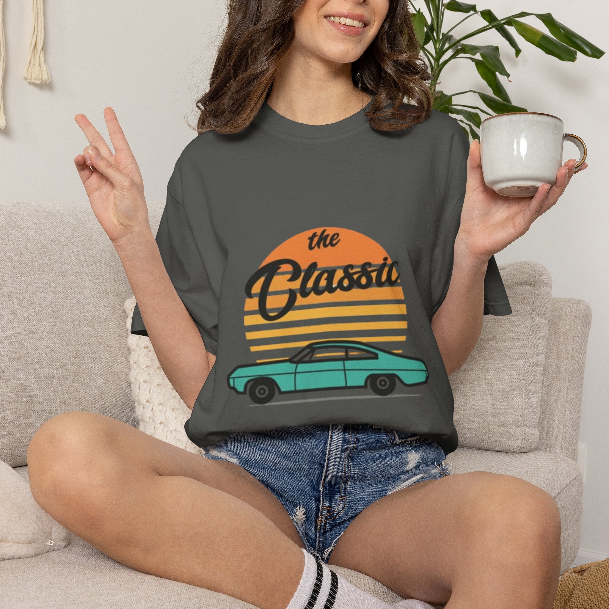 Classic Car Tee — 'The Classic' Vintage Sunset Retro T-Shirt