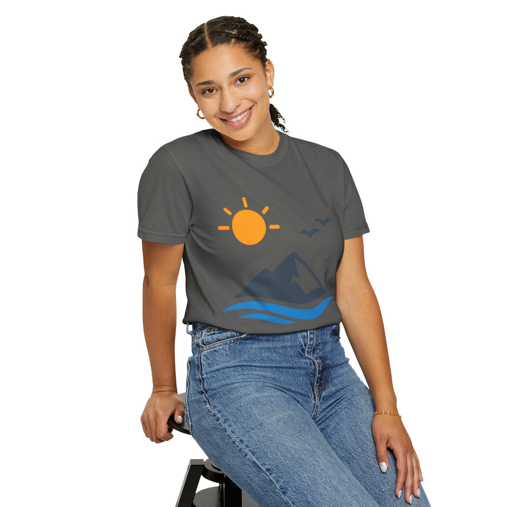 Mountain Sunrise T-Shirt — Scenic Outdoor Graphic Tee