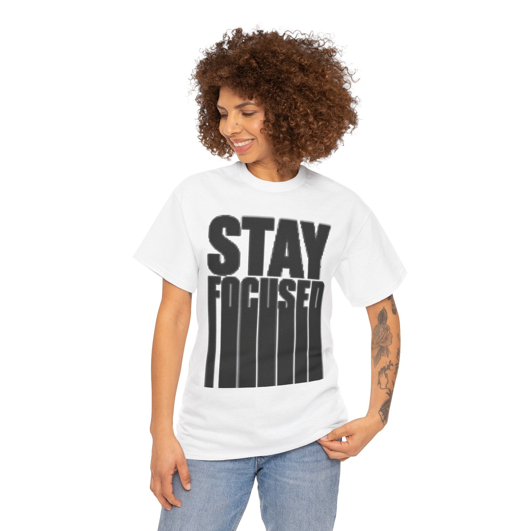 Stay Focused Tee — Motivational Graphic T‑Shirt