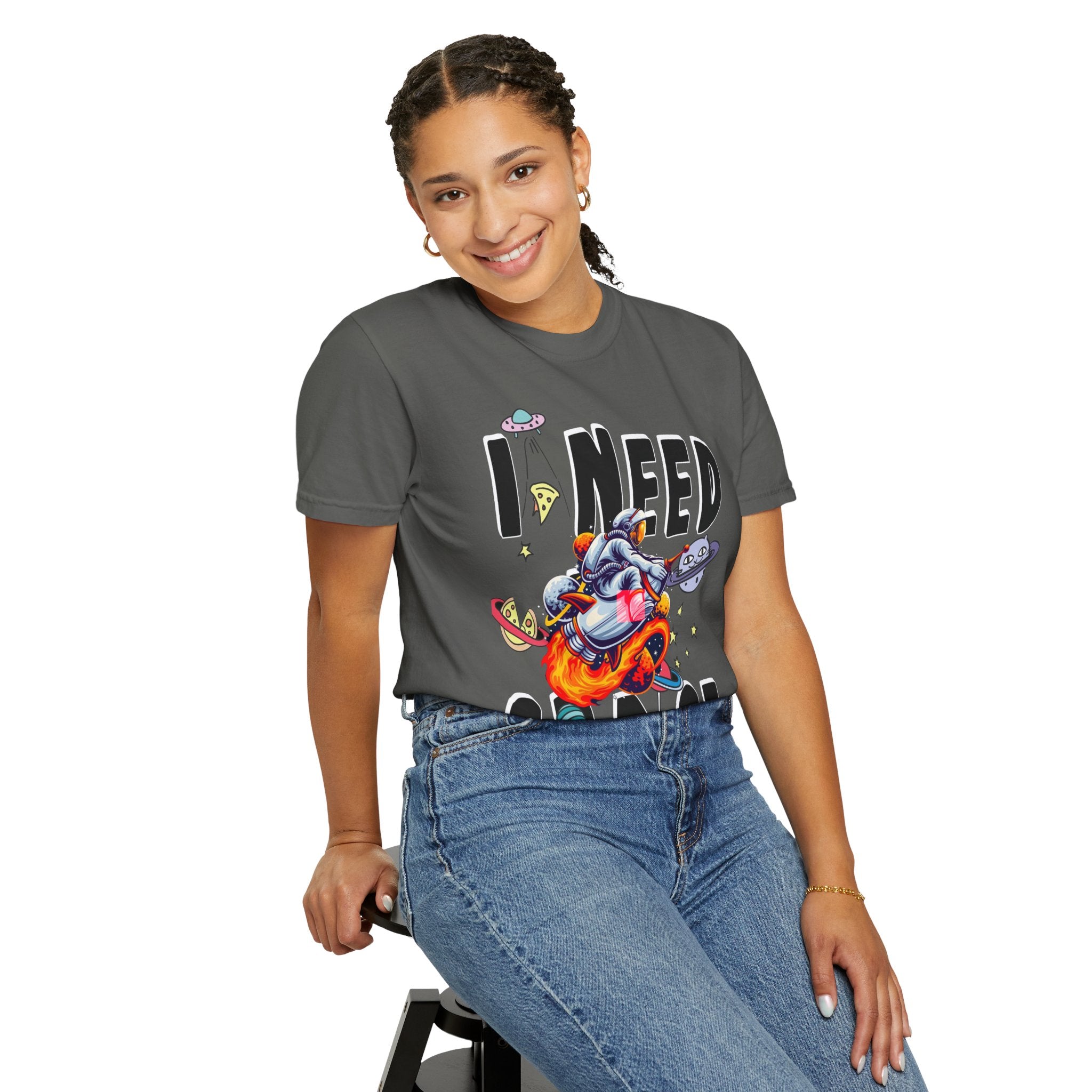I Need Space T-Shirt — Funny Space Cartoon Astronaut Tee