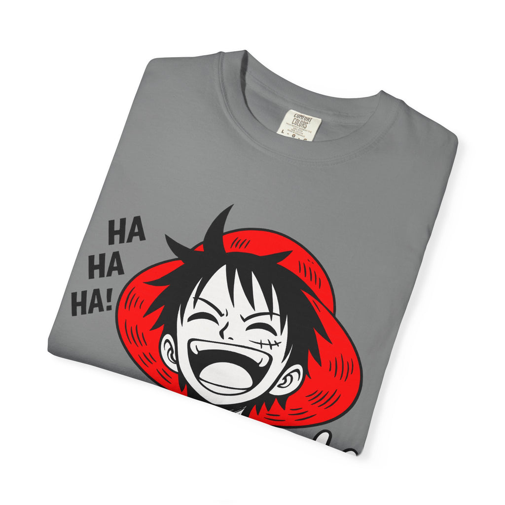 Anime Luffy Laughing Graphic T-shirt - Monkey D. Luffy Peace Sign Tee